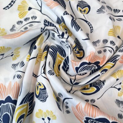 Bloemen oasis katoen